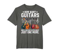 Combien de guitares guitariste guitariste amateur de musique T-Shirt