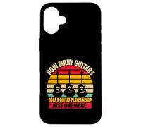 Combien de Guitares Un Guitariste Musicien Guitariste Coque pour iPhone 16 Plus