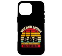 Combien de Guitares Un Guitariste Musicien Guitariste Coque pour iPhone 16 Pro Max