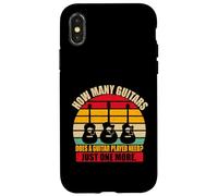 Combien de Guitares Un Guitariste Musicien Guitariste Coque pour iPhone X/XS