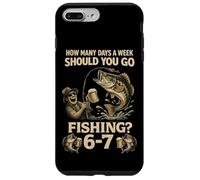 Combien de Jours par Semaine Devriez-Vous Aller pêcher 6-7 Meme drôle 67 Coque pour iPhone 7 Plus/8 Plus