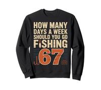 Combien de Jours par Semaine Devriez-Vous Aller pêcher 67 garçons de pêche Sweatshirt