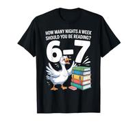 Combien de Nuits par Semaine Devriez-Vous Lire 67 Meme Teacher T-Shirt