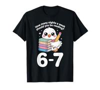Combien de Nuits par Semaine Devriez-Vous Lire 67 Meme Teacher T-Shirt