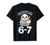 Combien de Nuits par Semaine Devriez-Vous Lire 67 Meme Teacher T-Shirt