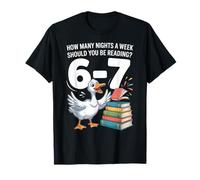Combien de Nuits par Semaine Devriez-Vous Lire 67 Meme Teacher T-Shirt