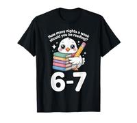 Combien de Nuits par Semaine Devriez-Vous Lire 67 Meme Teacher T-Shirt