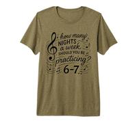 Combien de Nuits par Semaine Devriez-Vous pratiquer 6-7 Citation T-Shirt Haut de Gamme