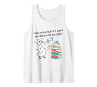 Combien de Nuits par Semaine pour Lire 6 à 7 bibliothèques Débardeur