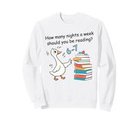 Combien de Nuits par Semaine pour Lire 6 à 7 bibliothèques Sweatshirt