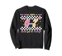 Combien de Nuits Semaine de Lecture 67 drôles de Mots Meme Girls Kids Sweatshirt