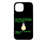 Combien de programmeurs prennent pour Changer la Blague du codeur d'ampoule Coque pour iPhone 15