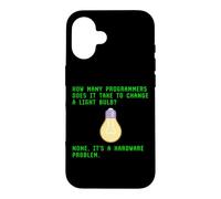 Combien de programmeurs prennent pour Changer la Blague du codeur d'ampoule Coque pour iPhone 16