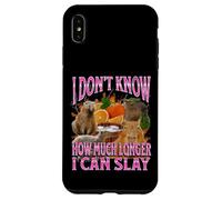 Combien de Temps Encore Je pourrai Tuer Funny Capybara Meme Bootleg Y2K Coque pour iPhone XS Max