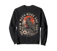 Combien êtes-Vous Encore Luke Christian Raven Bible Verse Sweatshirt
