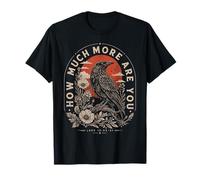Combien êtes-Vous Encore Luke Christian Raven Bible Verse T-Shirt