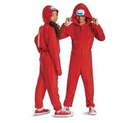 Combinaison à capuche de l'imposteur rouge pour enfants par Disguise - Costume de l'imposteur rouge sous licence officielle pour Halloween et les soirées déguisées.