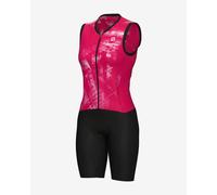 Combinaison Alé PRAGMA Mirror courte rose noire femme - L