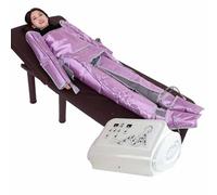 Combinaison amincissante corporelle avec massage par pression d'air, machine professionnelle pressothérapie avec thérapie vide et drainage lymphatique par pression vagues air avec 4 modes pour massage