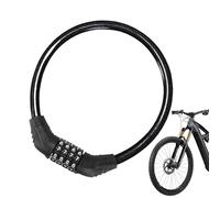 Combinaison anti--on pour vélos - Anti-Theft robuste, anti -Theft à code sécurisé | Sécurité durable pour vélos, combinaison à 4 chiffres anti--on, câble résistant aux intempéries, S