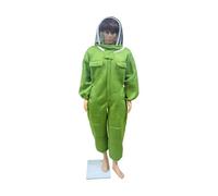 Combinaison apiculteur, Tissu en coton respirant 3D, vêtements de protection for culteur, vêtements Anti-abeille, Costume d'culteur Fournitures d'apiculture(Fencing Hat Green,Medium)