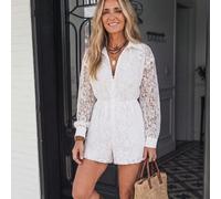 Combinaison Automne/Hiver Nouvelle avec Col de Chemise Classique, Design de Décolleté Élégant, Adoucissant le Charme Féminin de la Dentelle et Ajoutant une Ambiance Professionnelle de Navetteur; Haute