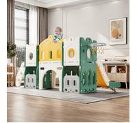 Combinaison balançoire et toboggan d'intérieur Mon petit château 6 en 1 jouet d'escalade pour enfants,escalade, cadre de
