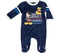 Combinaison bébé Disney Mickey Mouse - Pyjama moelleux Bleu 18 mois