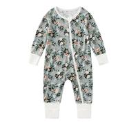 Combinaison Bebe Fille Hiver 12 Mois - et Combinaison pour garçons pour Nourrissons Body bébé Confortable et élégant Usage Quotidien Ramper et Dormir Parfait pour 0 à 24 Mois (Green 0-3 Months)