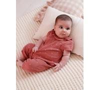 Combinaison bébé fille manches courtes blush 6M(67CM)