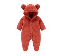 Combinaison Bebe Garçon Fille Combinaisons Avec Pieds Solide Barboteuses Salopette Peluche Grenouillères Coton Tenues Vêtements d'Extérieur Automne Hiver Nouveaus Nés Ensemble de Pyjama