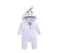 Combinaison Bebe Garçon Fille Combinaisons Avec Pieds Solide Manches Longues Barboteuses Grenouillères En Velours Chaud Vêtements d'Extérieur Automne Hiver Pour les Tout-Petits 0-6 Mois Body