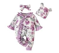 Combinaison Bebe Garçon Fille Combinaisons de Neige Barboteuses Salopette Peluche Grenouillères Coton Tenues Manteau Naissance Automne Hiver Vêtements Nouveaus Nés Ensemble Pyjama