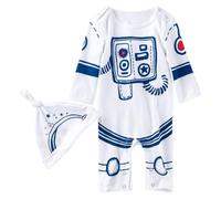 Combinaison Bébé Garçon Grenouillère Manches Longues Imprimé Astronaute Tenue pour Nourrisson Enfant Photographie Costume Doux Confortable Vêtement Bébé Garçon Fille Grenouillère Astronaute