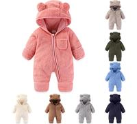 Combinaison bébé hiver automne neige combinaison de marche polaire combinaison d'hiver grenouillère vêtements nouveau-né doux respirant chaud unisexe pour nouveau-né garçons filles veste vêtements
