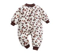 Combinaison Bebe Hiver BéBé Barboteuse Capuche GrenouillèRe Manches Longues Barboteuses Pyjamas Chaud Flanelle Ours Neige Automne Moderne Unique
