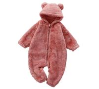 Combinaison Bebe Hiver BéBé Barboteuse Capuche GrenouillèRe Manches Longues Garcon/Fille Vêtements pour Nouveau-né Tricoté Naissance 0-18 Mois