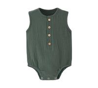 Combinaison Bébé Hiver - Body Bébé Garçon Doux Et Respirant sans Manches, Barboteuse pour Nouveau-Né De 0 À 12 Mois, Tenue Décontractée Et Confortable pour Le Quotidien Et Les Activités De Plein Air