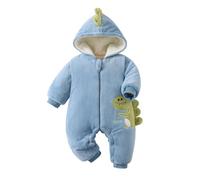 Combinaison Bebe Hiver Chaud Pyjama BéBé GrenouillèRe Manches Longues Barboteuses Pyjamas Flanelle Pilote Capuche Naissance 0-18 Mois
