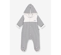 Combinaison bébé longue à capuche marine 6M(67CM)