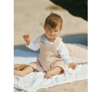 Combinaison bébé nid d'abeille mini maya beige 0/3M(50/60)