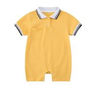Combinaison bébé unisexe Grenouillères 100% Coton Combinaisons avec Entrejambe Confortable Barboteuses Double Fermeture clai Confortables et Respirants Vêtements de Haute qualité du Nourrisson 4 Ans