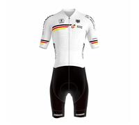 Bio-racer Combinaison German Icon Road Race à manches courtes Blanc