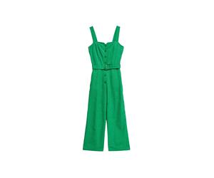 Combinaison brodÃ©e en lin femme Salsa Jeans Vert M