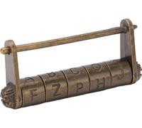Combinaison cadenas antique alliage de zinc style rétro anglais mot de passe design application large vintage verrou