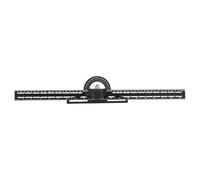 Combinaison Carré 20 Pouces En Alliage D'aluminium Coulissant Angle Règle 360 Degrés de Rotation pour le Travail Du Bois et La Métallurgie Noir