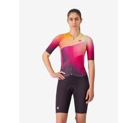 Combinaison Castelli Free San Remo 3 Rosso Corsa manches courtes violet orange femme - XS