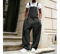 Combinaison casual noire à bretelles pour hommes, salopette mode polyvalente, printemps à été, été, vacances, vintage, sortie, fête, festival, cadeau pour mon petit ami, entraînement L,M,S,XL,XXLUnico