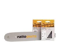 Combinaison chaîne et rail 2+1