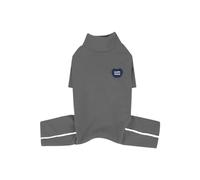 Combinaison Chaude à col Montant en Polaire Allemande for Petits Chiens, idéale for la Maison. Coupe-Vent et Douce for la Peau.(Grey,2XL)